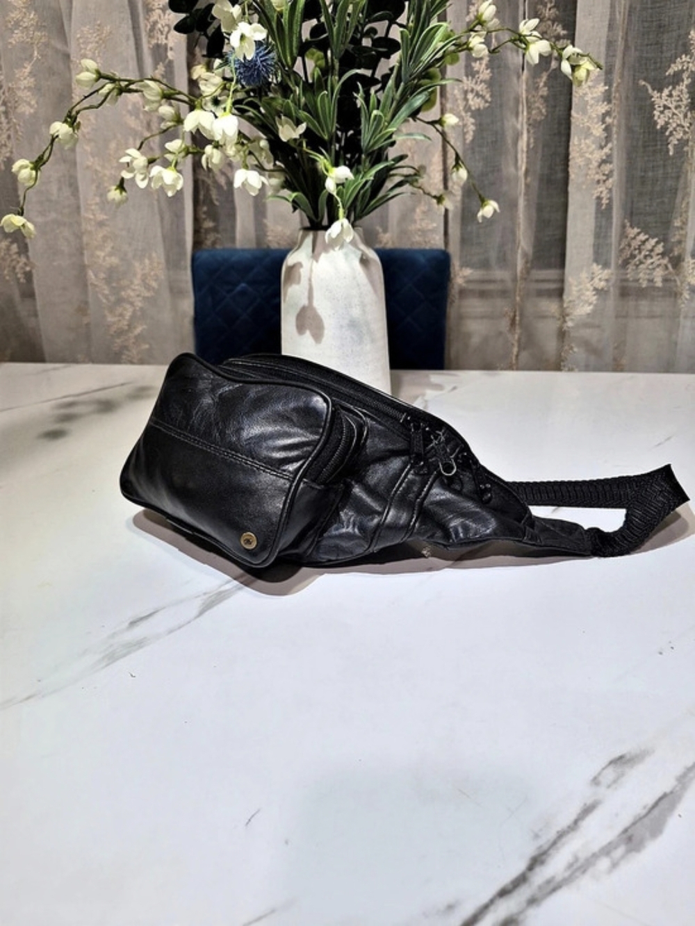 UNISEX TIGER Black Belt Bag